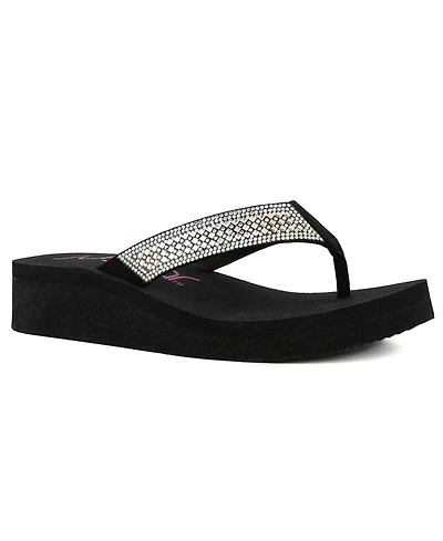 Sugar Women's Brad Embellished Wedge Sandals