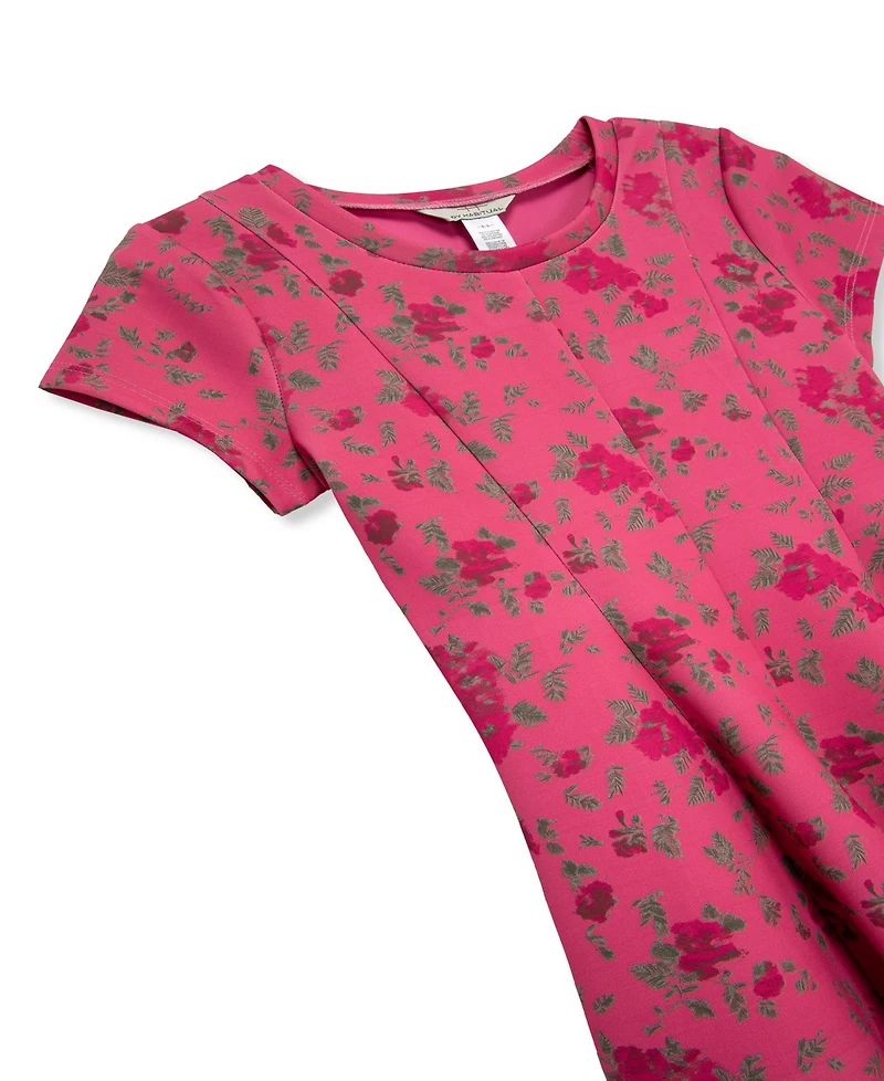 H by Habitual Big Girls Floral Scuba Knit Dress