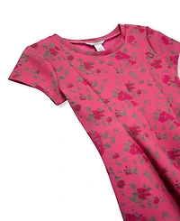 H by Habitual Big Girls Floral Scuba Knit Dress