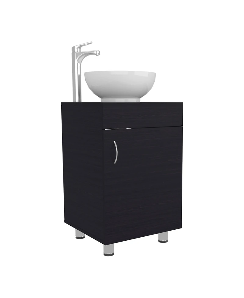 Vicksburg Bathroom Vanity, 1 Door, 4 Legs, White