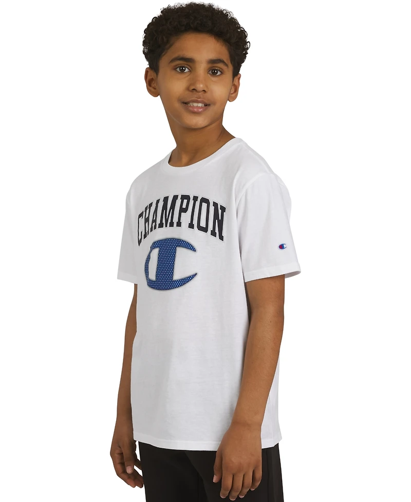 Champion Big Boys Short-Sleeve Logo Graphic T-Shirt