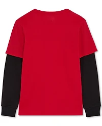 Champion Big Boys Layered-Look Logo Graphic T-Shirt