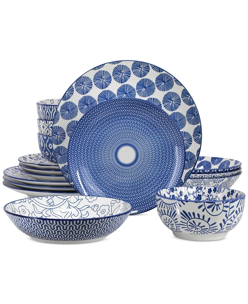 Elama Zen 16 Pc. Dinnerware Set, Service for 4