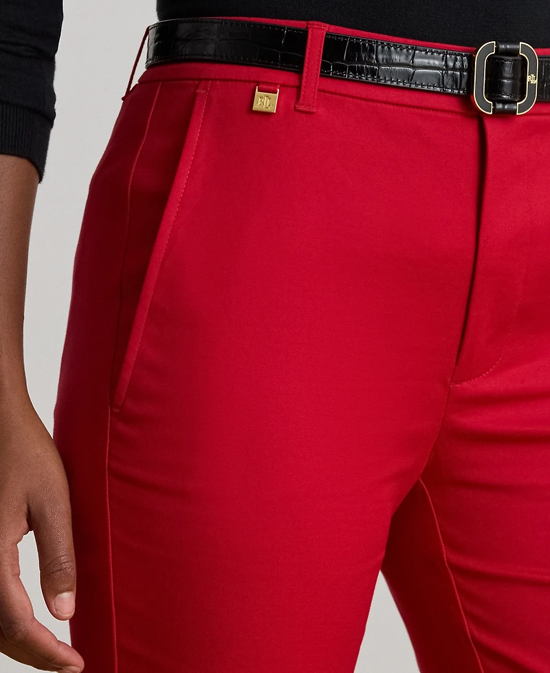 Lauren Ralph Petite Double-Faced Stretch Cotton Pant