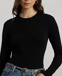 Lauren Ralph Petite Cotton-Blend Sweater