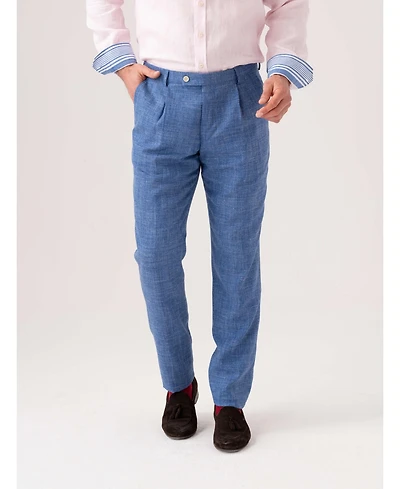 Koy Clothing Men's Linen Wool Silk Blend Trousers