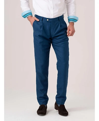 Koy Clothing Men's Linen Wool Silk Blend Trousers