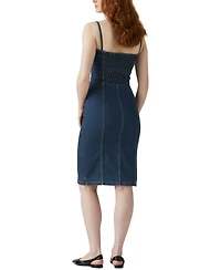 Levi's Women's Denim Bustier Button-Front Dress