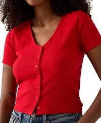 Levi's Women's Muse Short-Sleeve Button-Front Top