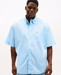 Tommy Hilfiger Men's Big & Tall Maxwell Short-Sleeve Button-Down Shirt