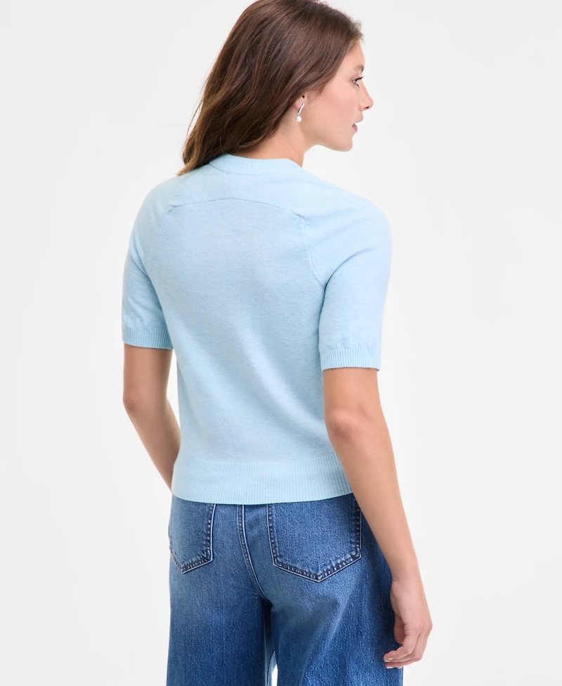 On 34th Women's Saddle Short Sleeve Sweater, Macy's Exclusive