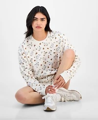 Love Tribe Juniors Falling Leaves Snoopy Shirt Shorts