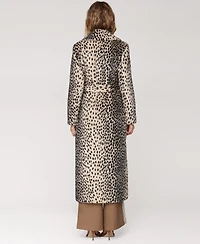 Avec Les Filles Women's Belted Faux-Fur Maxi Coat