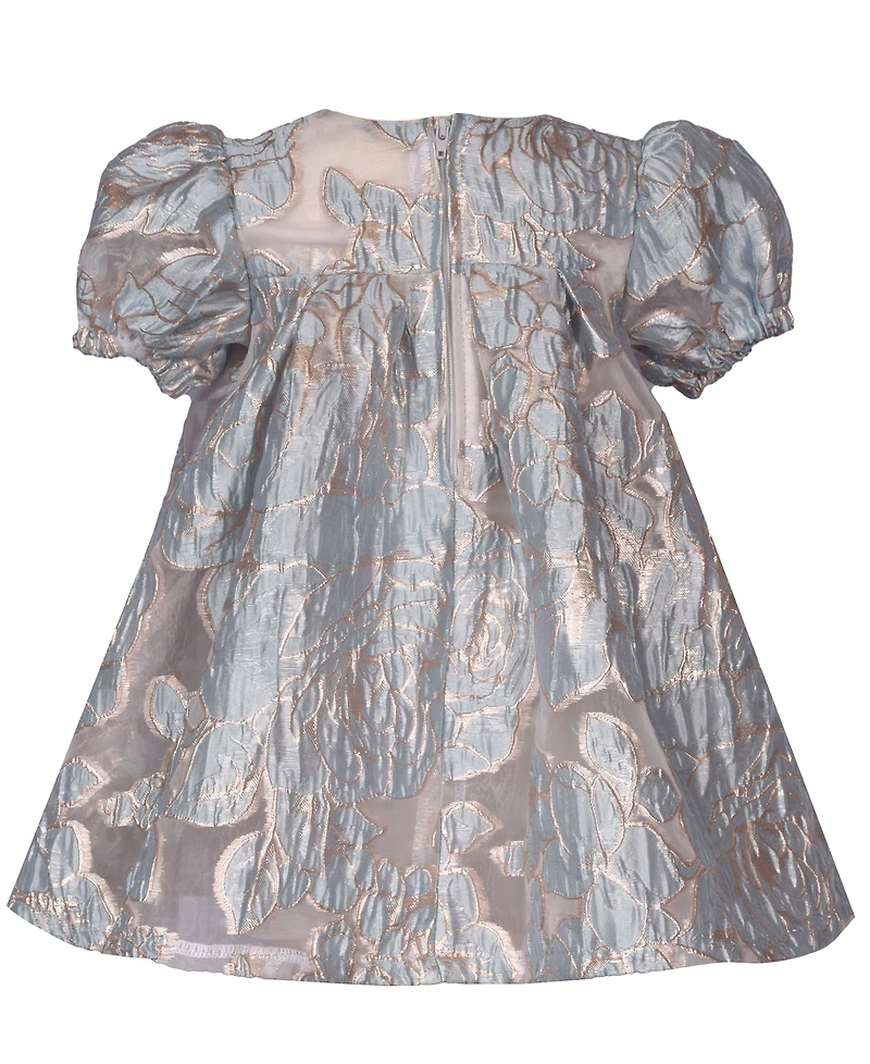 Bonnie Baby Girls Floral Trapeze Party Dress