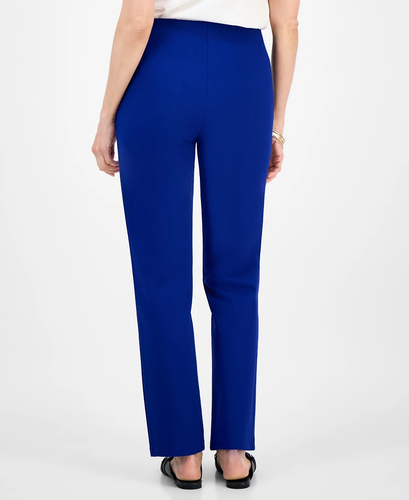 Jm Collection Women's Ponte-Knit Pull-On Ankle Pants, Exclusively at Macy's