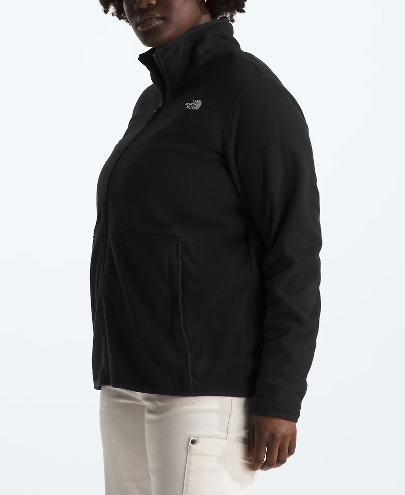 The North Face Women's Plus Colorblocked Zip-Front Glacier Fleece Jacket
