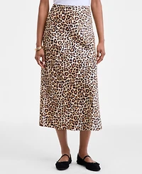On 34th Women's Printed Midi Slip Skirt, Macy's Exclusive