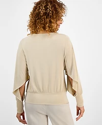 Jm Collection Women's Dolman-Sleeve Draped Boatneck Top, Exclusively at Macy's