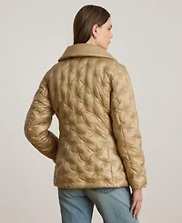Lauren Ralph Women's Embroidered Puffer Coat