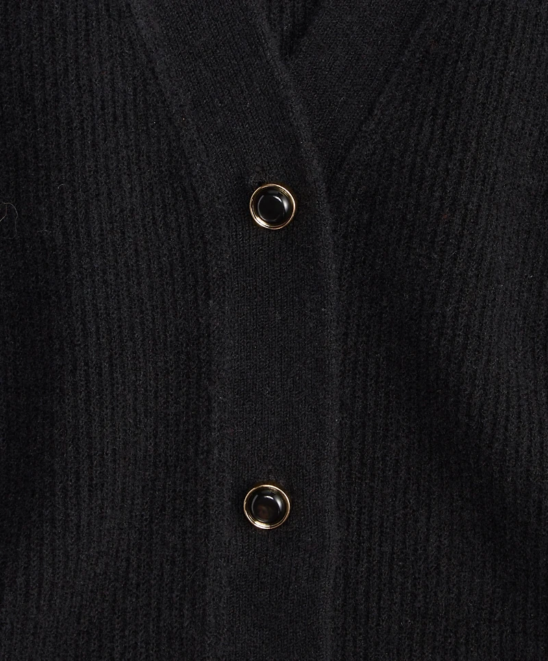 On 34th Women's Puff-Sleeve V-Neck Cardigan, Macy's Exclusive