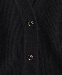 On 34th Women's Puff-Sleeve V-Neck Cardigan, Macy's Exclusive