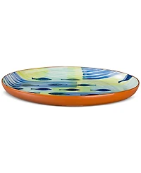Euro Ceramica Costa Azul Pescador Oval Platter