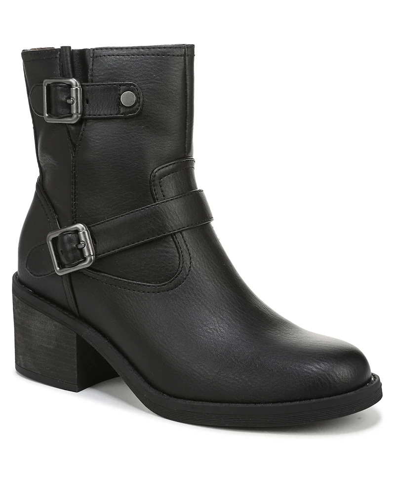 Blowfish Malibu Women's Maeve Round Toe Block Heel Rugged Short Boots