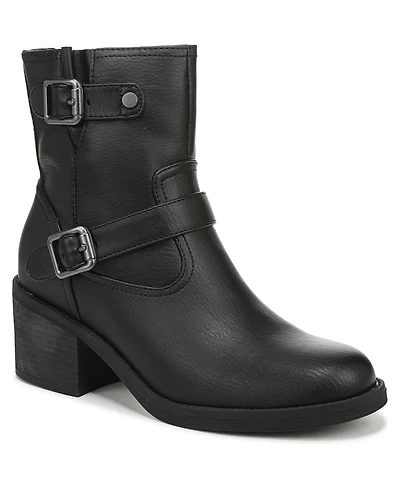 Blowfish Malibu Women's Maeve Round Toe Block Heel Rugged Short Boots