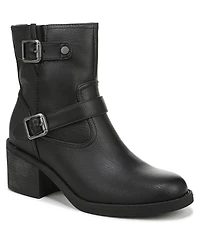 Blowfish Malibu Women's Maeve Round Toe Block Heel Rugged Short Boots