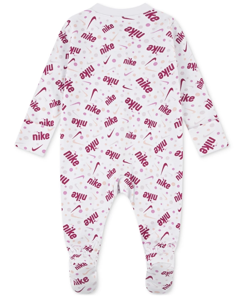 Nike Baby Girls or Boys Printed Footed Coverall