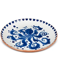 Euro Ceramica Costa Azul Octopus Round Platter
