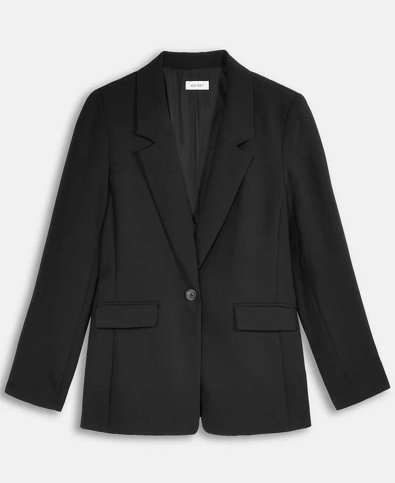 On 34th Women's Relaxed Crepe Blazer, Macy's Exclusive