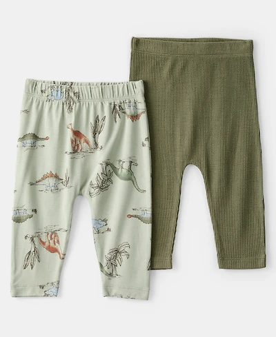PurelySoft by Carter's Baby Pull-On Pants, 2 Pack