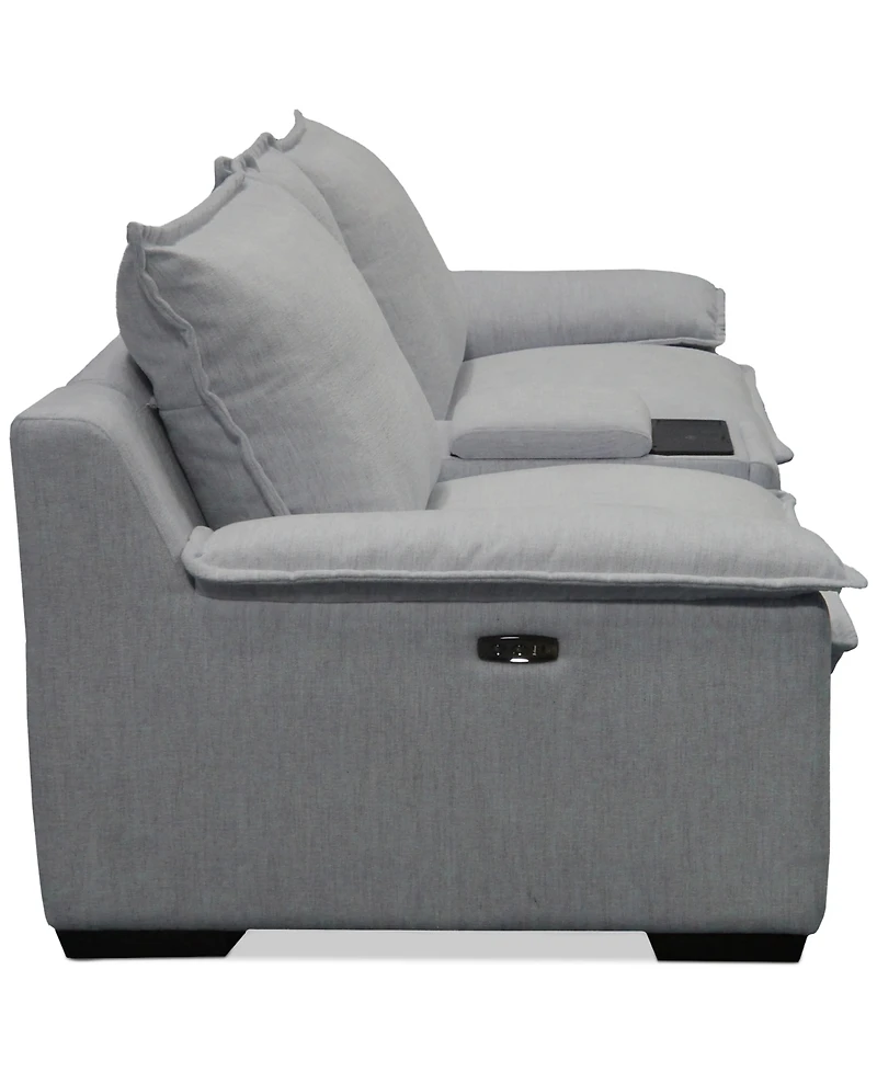 Borsi 3-Pc. Sofa Sectional with 2 Power Recliners & 1 Console, Exclusive at Macy's