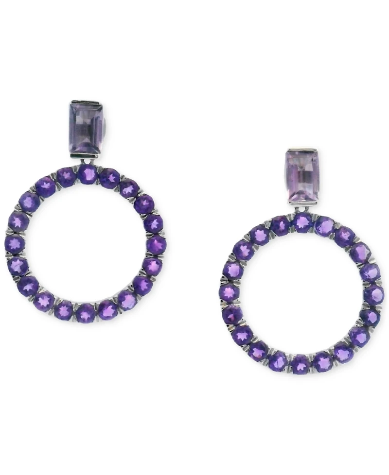Amethyst (2-1/2 ct. t.w.) or Sky Blue Topaz (4-1/2 Drop Earrings Sterling Silver