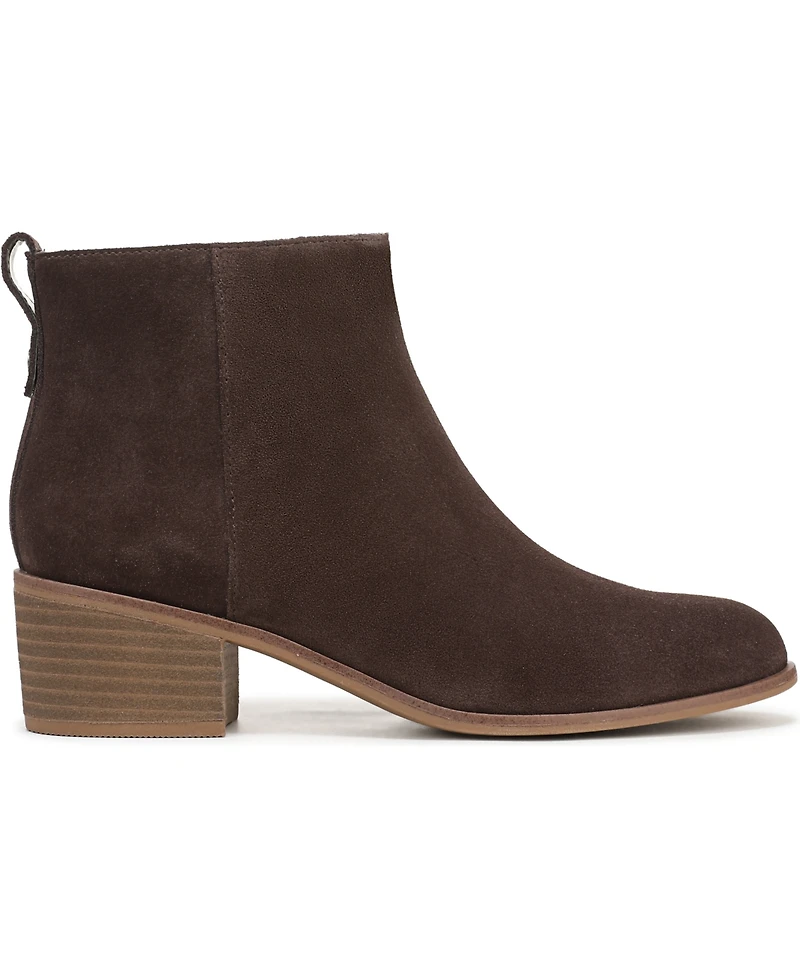 Dr. Scholl's Women's Anya Stacked Block Heel Zip Short Boots