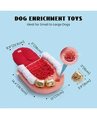 Nocciola Interactive Teeth Dog Toys – Enrichment Puzzle Funny Dog Toys for Small to Large Dogs, Non-Slip Hide and Seek Dog Toys to Keep Dogs Bu