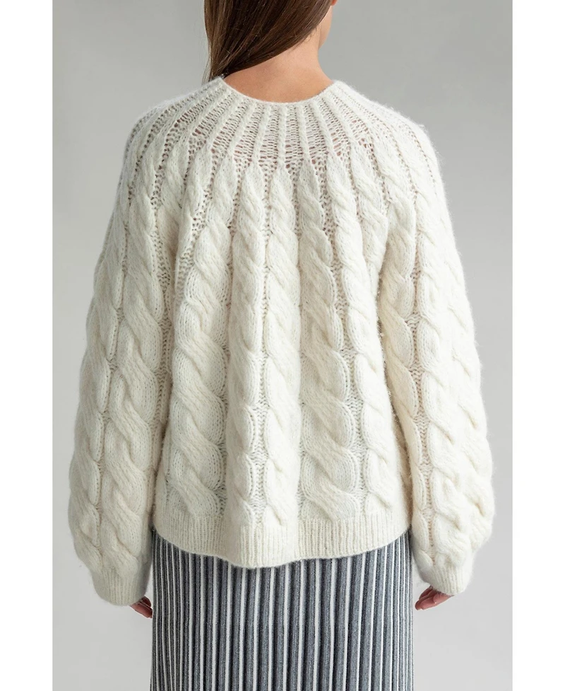 Sskein Women's Tomo Cable Handknit Sweater