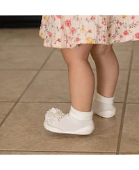 Komuello Baby Girl First Walk Sock Shoes Corsage