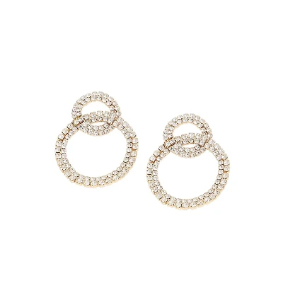 Sohi Women's Green Bling Drop Earrings
