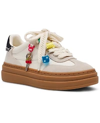 Steve Madden Women's Dodge-c Charm Embellished Platform Lace-Up Sneakers