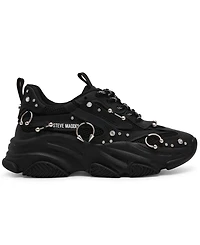 Steve Madden Women's Possession Piercing-Embellished Lace-Up Sneakers