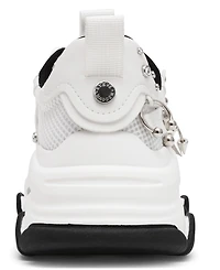 Steve Madden Women's Possession Piercing-Embellished Lace-Up Sneakers