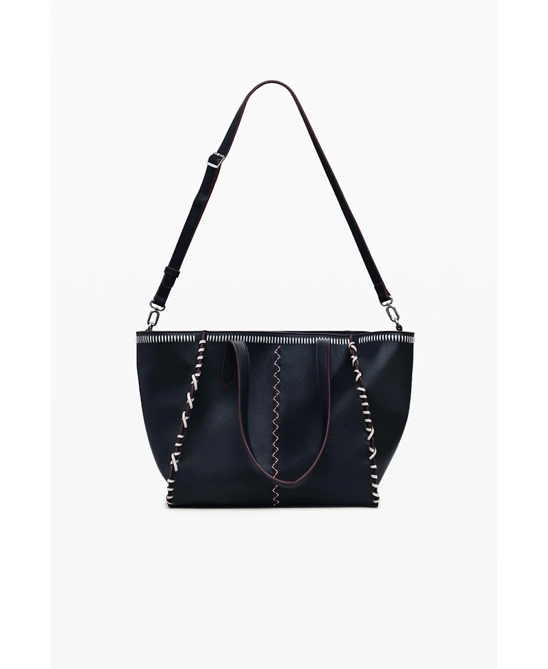 Desigual Women's Large shopper bag with stitching