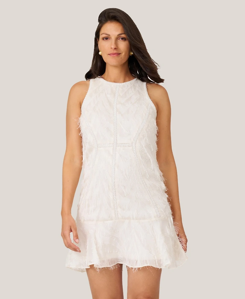 J Mendel Women's Fringe and Beaded Mini Dress