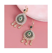 Sohi Women's Gold Regal Drop Earrings