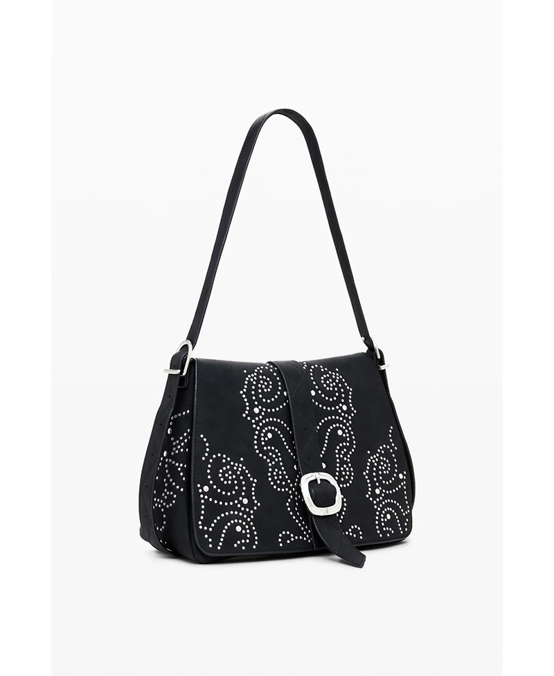 Desigual Women's Small crossbody faux leather studded bag