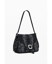 Desigual Women's Small crossbody faux leather studded bag