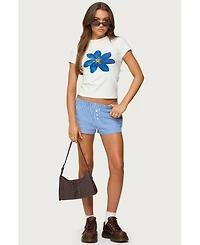 Edikted Women's Maryanne Gingham Boxer Shorts