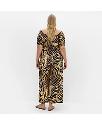 City Chic Women's Erica Swirl Jumpsuit